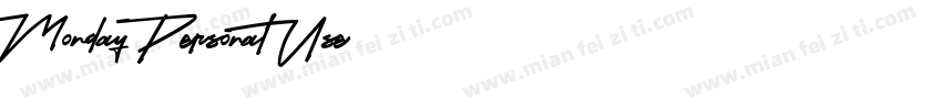 Monday-Personal Use字体转换